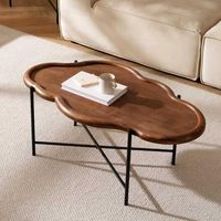 Table basse en bois massif de style moderne Senwell - Utilisation multifonctionnelle, écologique et durable, meubles pour la maison