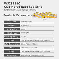 5M 10M 15M Sensor gerak Strip LED Kit lampu 24V COB tahan air Driver untuk tangga langkah Interior tangga koridor lampu lain-lain