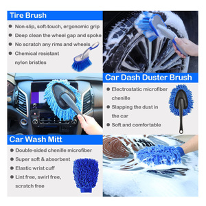 Set di 29 Spazzole per Lavaggio <span class=keywords><strong>Auto</strong></span>, Spazzole per Trapano Elettrico e Kit di Pulizia per Dettagli <span class=keywords><strong>Auto</strong></span> - Product Image 3