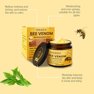 Crème hydratante au venin d'abeille avec logo personnalisé, crème hydratante profonde pour le visage, crème essence pour le cou au venin d'abeille - Product Image 3
