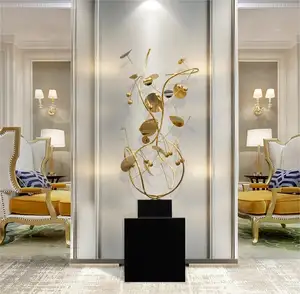 2024 thủ công kim loại thiết kế trừu tượng Home Desktop trang trí nội thất trang trí nghệ thuật hiện đại điêu khắc cho khách sạn