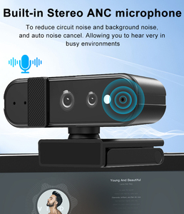 Cámara web Full HD 360 P de 1080 grados con micrófono ANC Cámara web profesional con Windows Hello para PC/computadora portátil/escritorio - Product Image 4