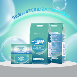 Lingettes désinfectantes miniatures portables à 75% d'alcool, douces, biodégradables, petits paquets, certifiées FDA - Product Image 6