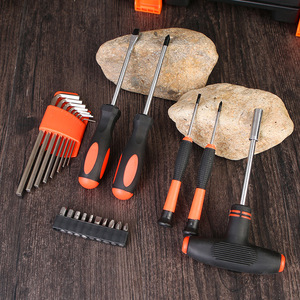 Hand Tool Set 1/4 In Socket Hexagon Adjustable <b>Wrenches</b> Steel Hard Case Home Maintenance Kit - Product Image 3