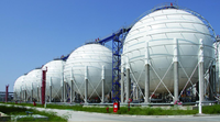 Tanque Esférico de GLP de Alta Presión de 2000-10000m³ con Certificación ASME Sección VIII Div.2, Diseño de 1.77MPa, Fabricación en Planta de Acero al Carbono