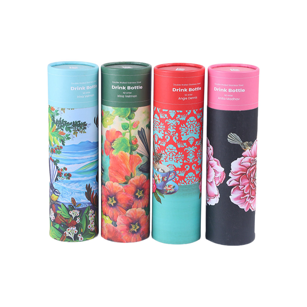 Custom Biodegradable Coffee & Food Packaging Tube Drink Bottle Cardboard Container Paper Tube Packaging