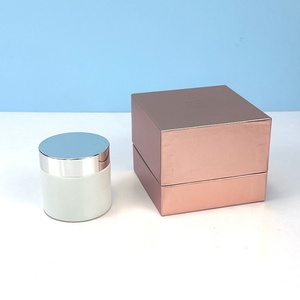 Cajas de Papel para Frascos de Vidrio con Logotipo Personalizado, Cajas de Embalaje Cuadradas para Cosméticos para Pequeñas Empresas, Frascos para Velas con Tapa y Cajas de Embalaje - Product Image 1