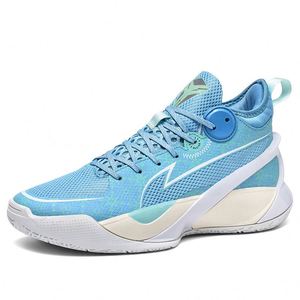 Chaussures de basketball montantes pour hommes et femmes, style basket, à lacets, en maille respirante, pour le sport, l'extérieur et l'entraînement des étudiants - Product Image 3
