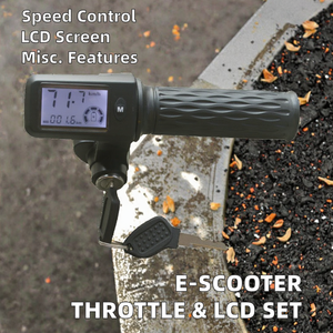 Nhựa LCD hiển thị sáu pin & tám Pin Electric Scooter ga điều khiển thiết lập cho e-xe đạp xe Máy trang bị thêm/nâng cấp - Product Image 2