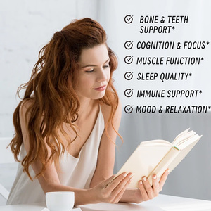 Prival Labe OEM calcio Magesium gotas líquidas de zinc con vitamina D3 K2 y sabor a plátano con musgo marino compatible con dientes óseos saludables - Product Image 6