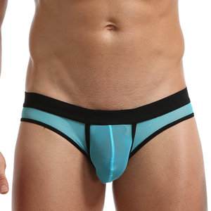 Nuevo Mundo de compras en línea de malla liso mens ropa interior de los hombres sexy bikini boxeador breve - Product Image 3