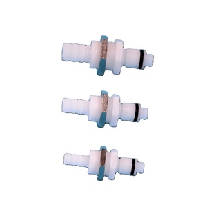 JU Acetal <span class=keywords><strong>1</strong></span>/<span class=keywords><strong>4</strong></span> 5/16 3/8 штуцер для шланга, без вальцов, Панельное крепление, БЫСТРОРАЗЪЕМНАЯ муфта - Product Image 1