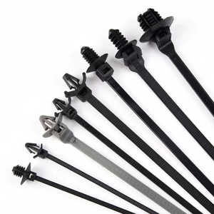4.6*250 attaches de fermeture éclair de câble autobloquantes conception de dents externes pour empêcher le faisceau de câbles de rayer les trous de montage autobloquants vis - Product Image 5