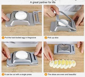 <b>Egg</b> Slicer for Hard Boiled Stainless Steel Wire <b>Egg</b> Slicer Dishwasher Safe for <b>Egg</b> Strawberry Soft Fruit - Product Image 4