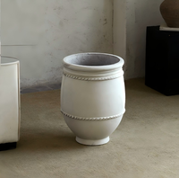 Vente directe d'usine - Pots à fleurs en magnésium de grande taille, de forme vintage et en forme de pot, pour plantes vertes d'extérieur et d'intérieur, pour salons