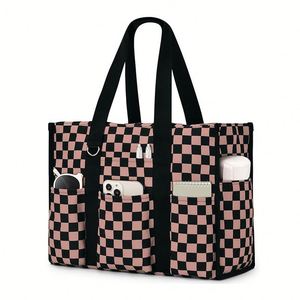 Sac fourre-tout à fermeture éclair avec poches extérieures pour femmes actives, enseignantes, infirmières, sac de rangement - Product Image 6
