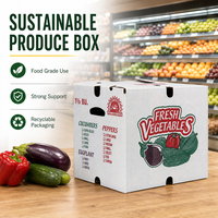 Muestra Gratuita de Caja de Cartón Corrugado para Frutas y Verduras, Impresa, para Envío de Plátanos Frescos