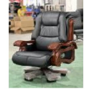 เก้าอี้สำนักงานที่เรียบง่ายและสะดวกสบายพร้อมที่วางแขนไม้37738-1008 - Product Image 4