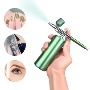 Aerógrafo Portátil para Uñas con Compresor, Aerógrafo Recargable para Uñas, Pistola de Oxígeno Inalámbrica para Salón de Uñas y Hogar - Product Image 1