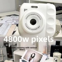 Appareil photo CCD Full HD pour enfants, écran 2,0 pouces, zoom optique 8x, anti-poussière, anti-chute, cadeau d'anniversaire pour garçons, idéal pour les étudiants et les fêtes