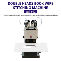 Machine à relier les fils de livres à double couture Machine à fabriquer les fils de couture Machine à relier les carnets WS602 blanc 13mm
