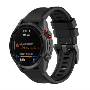 רצועת ספורט מסיליקון ZH עם אבזם לחצן לשעוני Garmin Fenix8/7/7X/6 20/22/26 מ\\\"מ Fenix3 HR/9 תוצרת סין - Product Image 5