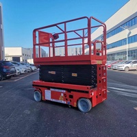 Dar Gövdeli Elektrikli Kendinden Tahrikli Makaslı Platform Mobil Havadan Çalışma Platformu Akülü Hidrolik Asansör Satılık