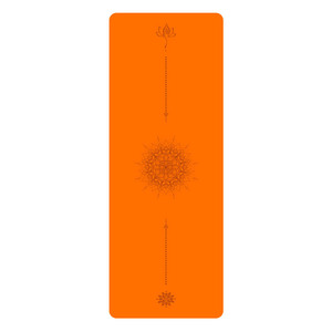 Sun-Never-Setting Pu Rubber Yoga <b>Mat</b> 5Mm Thickness Anti-Slip Geometric Pattern Universal Fitness Aid Rectangle Shape - Product Image 1