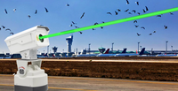 Répulsif à ultrasons puissant de 1000 mW à longue portée, anti-oiseaux, dissuasif pour les hiboux, contrôle des oiseaux par laser