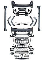 Untuk Jeep Grand Cherokee 2014-2021 WK2 Upgrade ke Body Kit SRT8 2022 dengan Lampu Depan LED Berkualitas Tinggi OEM, Aksesoris Mobil Bumper
