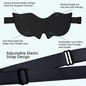 Masque de sommeil réglable Fox pour thérapie chaude et froide, soulagement de la fatigue et des poches, coussinet oculaire réutilisable, personnalisable - Product Image 4