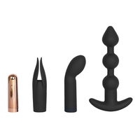 Premium USB-Aufladbares Vibrator-Set mit 10 Kraftvollen Vibrationsmodi und 3 Abnehmbaren Aufsätzen IPX7 Wasserdicht