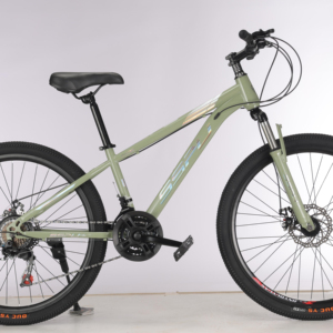 Vélo de montagne durable en acier à haute teneur en <span class=keywords><strong>carbone</strong></span> de 26 pouces, 21 vitesses, frein à disque, suspension avant, changement de vitesse fluide pour hommes et femmes adultes - Product Image 1