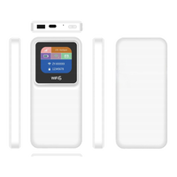 Point d'accès WiFi de poche 4G LTE 10000mAh avec emplacement pour carte SIM, WiFi 6 802.11ax, routeur de voyage portable pour 10 utilisateurs