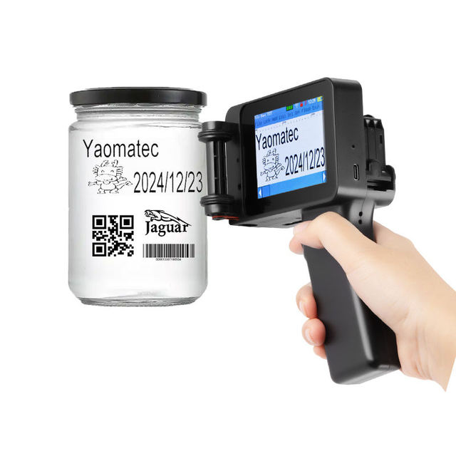 Yaomatec Factory 12.7MM 25.4MM Portable Date Coding Machine TIJ Handheld Inkjet Printer for Packaging Bags