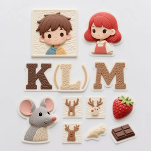 3D Gel Letters and 4D Relief Sculpture Digits Blank Number Plate - Product Image 1