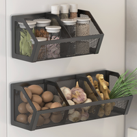 Nouvelle boîte de rangement 2026, étagère de cuisine murale sans perçage, panier à épices pour la maison