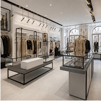 Diseño Interior Moderno y Creativo para Tienda de Ropa de la Marca Pangu, Diseño de Tienda de Ropa Femenina, Modelo MLWCSD001