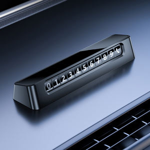 Plat nomor parkir mobil sementara nomor dapat diatur plat nomor bergerak perlengkapan Interior mobil hadiah plat nomor parkir mobil - Product Image 2