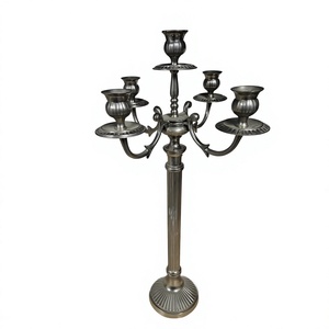 Candélabres décoratifs en métal pour mariages et événements, supports de bougies faits à la main, designs personnalisables, vente chaude, faible MOQ - Product Image 1
