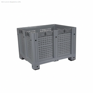 กล่องพลาสติกใส่อาหาร ED-KON 1210-85 P สำหรับงานหนัก ขนาด 33x15x85 ซม. กล่องใหญ่แบบซ้อนได้ สำหรับวางบนพาเลทในโรงรถ - Product Image 2
