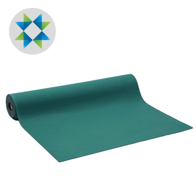SKPURE 1*1.2 Meter Custom Size Anti-Static ESD Rubber Mat 2.0mm Thickness in Green & Black RoHS 1.0 2.0 Compliant Safety Product