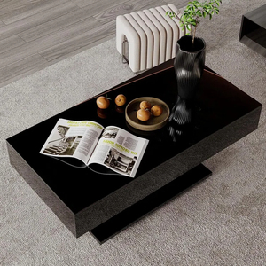 Les nouveaux meubles de salon meuble TV Design <span class=keywords><strong>Table</strong></span> <span class=keywords><strong>basse</strong></span> Tables d'appoint de réfrigérateur avec dessus en verre - Product Image 3