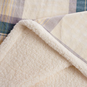 Couverture en tissu écossais à motif cachemire, tissu molletonné molletonné style Sherpa doux, confortable et chaud, parfait <span class=keywords><strong>pour</strong></span> le lit, le <span class=keywords><strong>canapé</strong></span> - Product Image 4