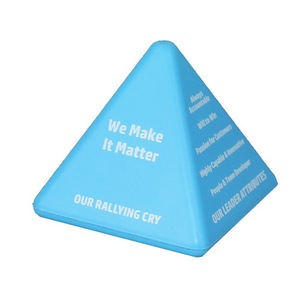 Pu Foam Pyramid Fidget Toy High <b>Rebound</b> Stress Relief Unisex 14 Years Up Cartoon Decorative Item - Product Image 4