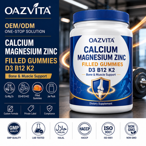 Gomitas OAZVITA con Calcio, Magnesio, Zinc, Vitamina D3, <span class=keywords><strong>B12</strong></span> y Vitamina K2, Suplemento <span class=keywords><strong>Natural</strong></span> para los Huesos - Product Image 1