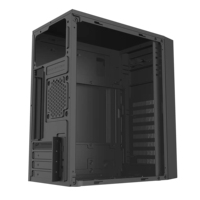 Nouveauté Meway Boîtier d'ordinateur ATX pas cher, tour moyenne, pour bureau, châssis de PC de bureau, prend en charge les GPU de 270 mm, pour jeux, noir/blanc 2