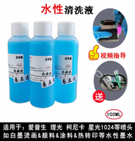 Solution de nettoyage pour imprimante à jet d'encre DTF DTG 100 ml, liquide de nettoyage pour tête d'impression DX5 DX7 XP600 TX800 4720 I3200 L1800