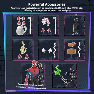 Versión 05 Original, Figura de Acción de Miles <span class=keywords><strong>Morales</strong></span>, Spider-Man, Symbiote, Modelo de PVC, Juguete de Bloques de Construcción, Caja Sorpresa - Product Image 3