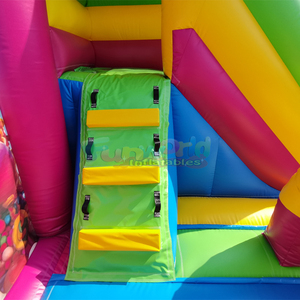 Château gonflable licorne pour enfants, avec toboggan, pour fêtes commerciales - Product Image 6